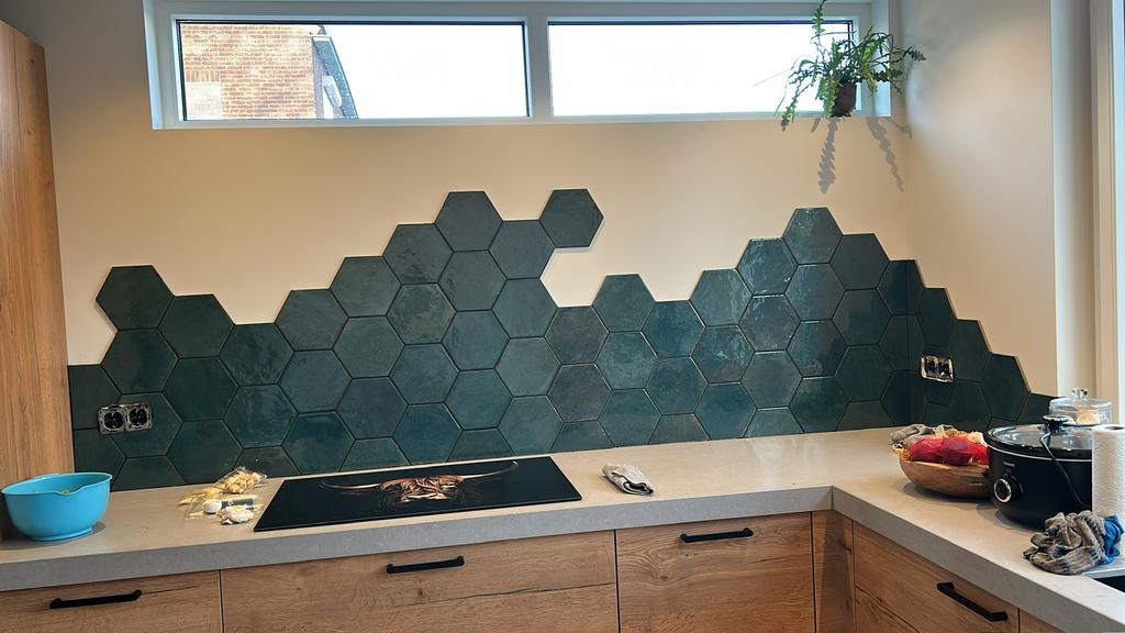 Hexagon tegels, Doe-het-zelf en Verbouw, Tegels, Ophalen, Nieuw, Minder dan 20 cm, Minder dan 5 m²