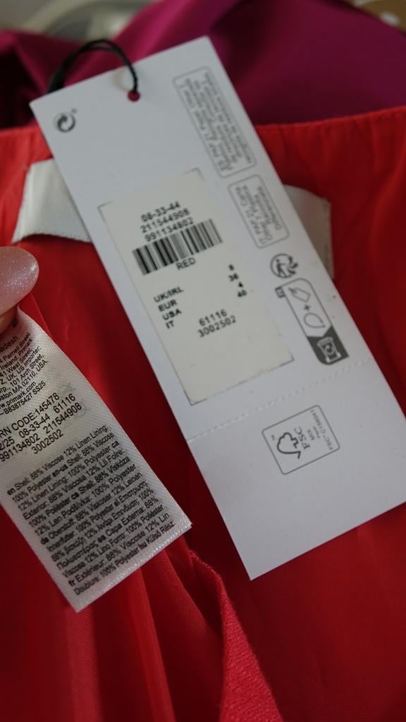 nieuwe rode gilet, Verzenden, Nieuw, Maat 36 (S), Rood