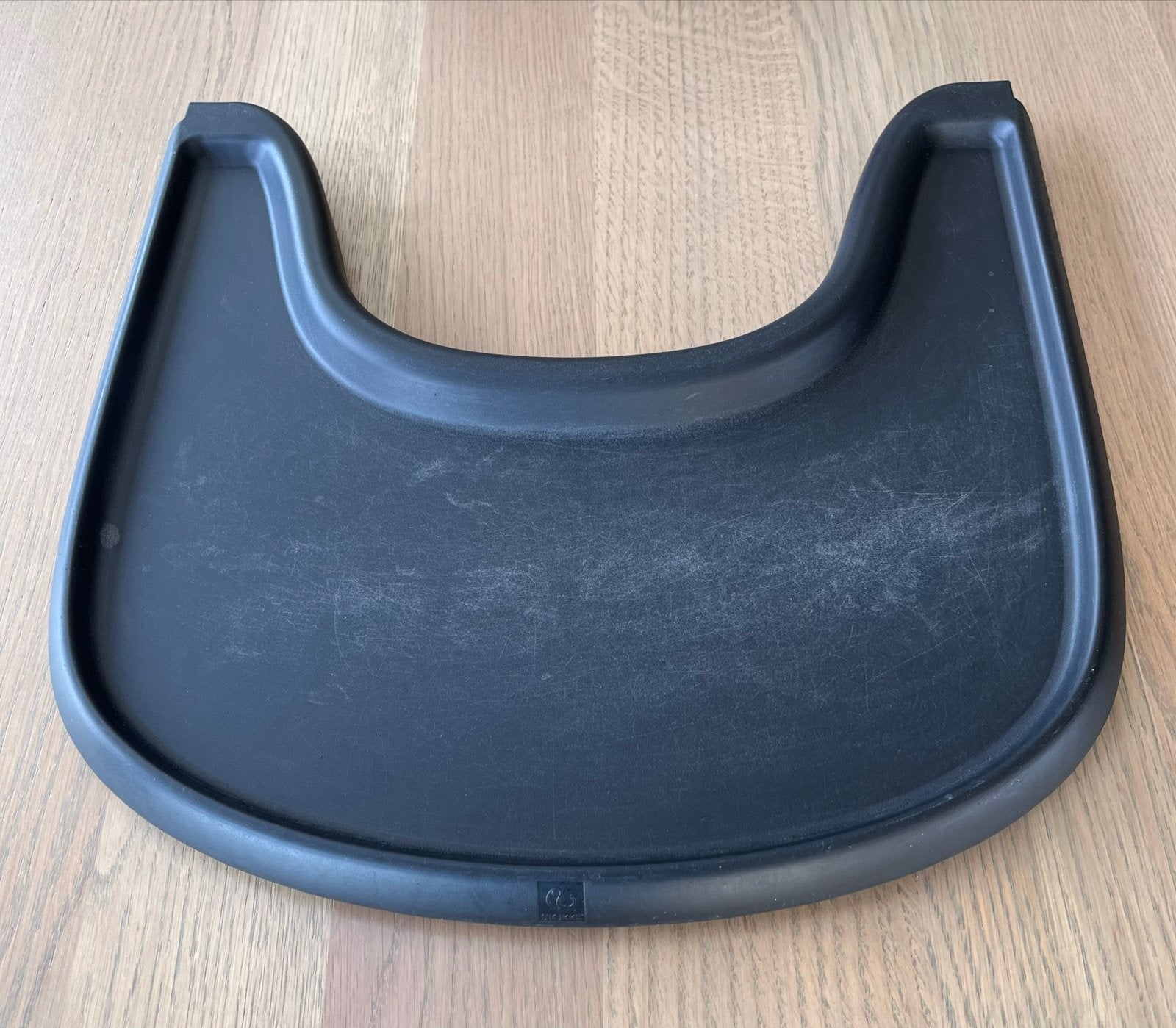 Stokke Tripp Trapp Tray Tafelblad Zwart, Kinderen en Baby's, Ophalen, Gebruikt, Overige typen, Afneembaar eetblad