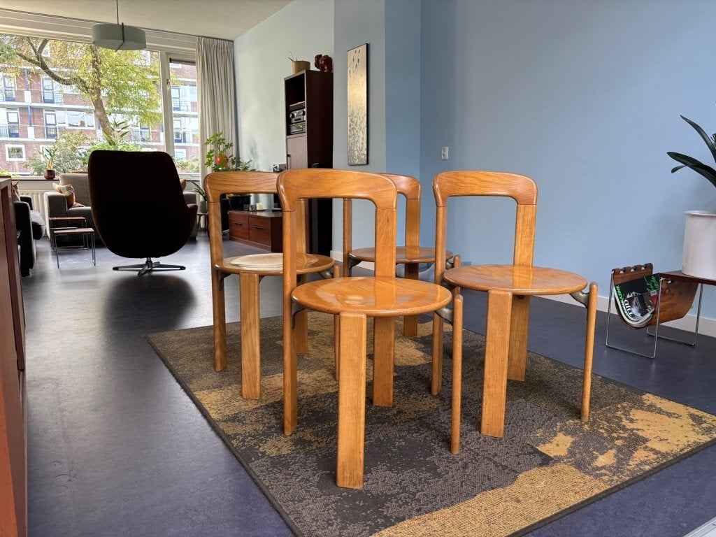 4 Bruno Rey  stoelen Kush+Co, Huis en Inrichting, Ophalen, Gebruikt, Overige kleuren, Vier