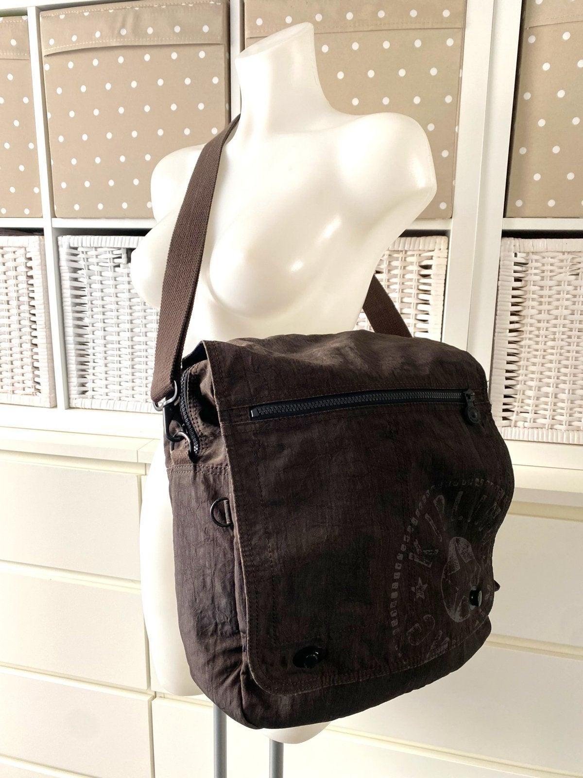 Kipling Schoudertas Bruin - Praktisch & Stijlvol, Ophalen of Verzenden, Gebruikt, Bruin, Kipling