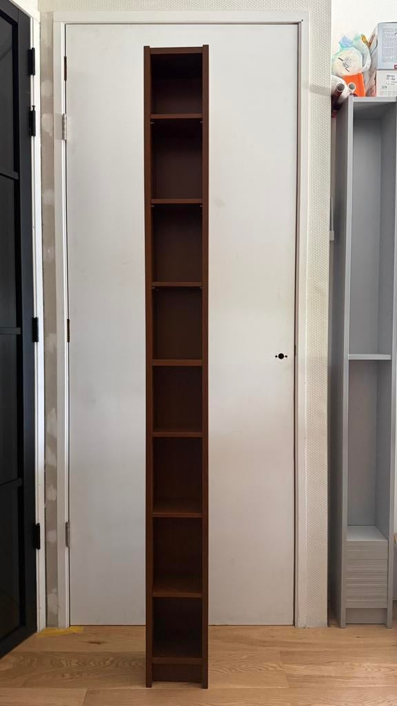 Ikea benno cd/dvd kast donkerbruin houtfineer, Ophalen, Zo goed als nieuw, Hout, Cd's of Dvd's