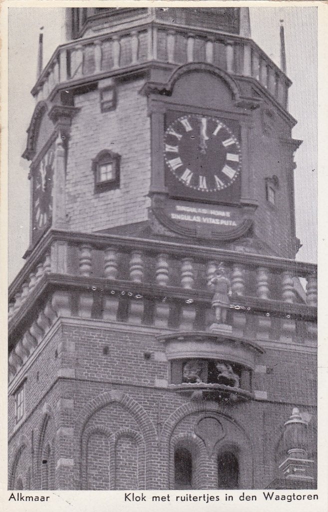 alkmaar klok den waag  met ruitertjes, Ophalen of Verzenden, Voor 1920, Noord-Brabant