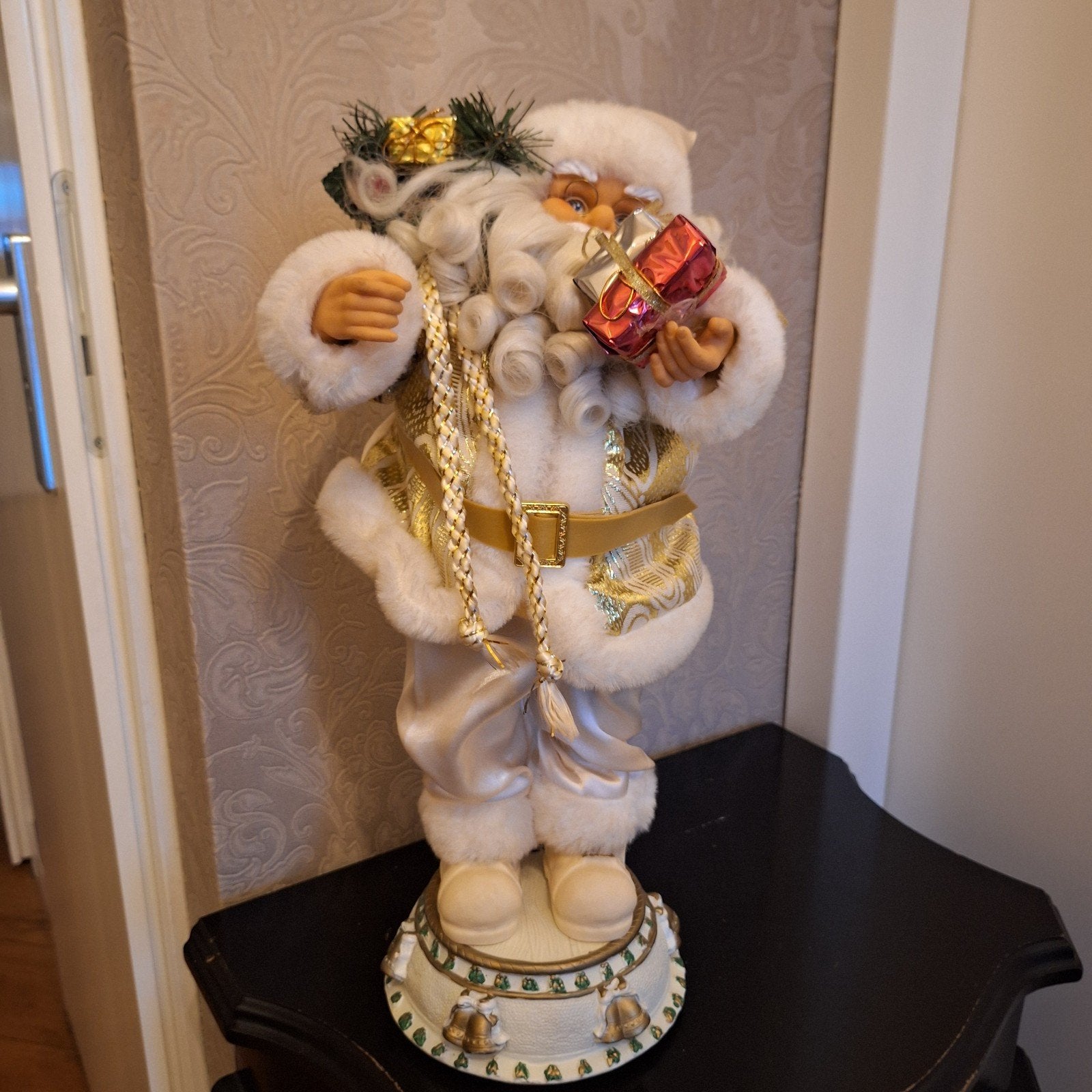 Vintage kerstman met muziek, Ophalen, Zo goed als nieuw
