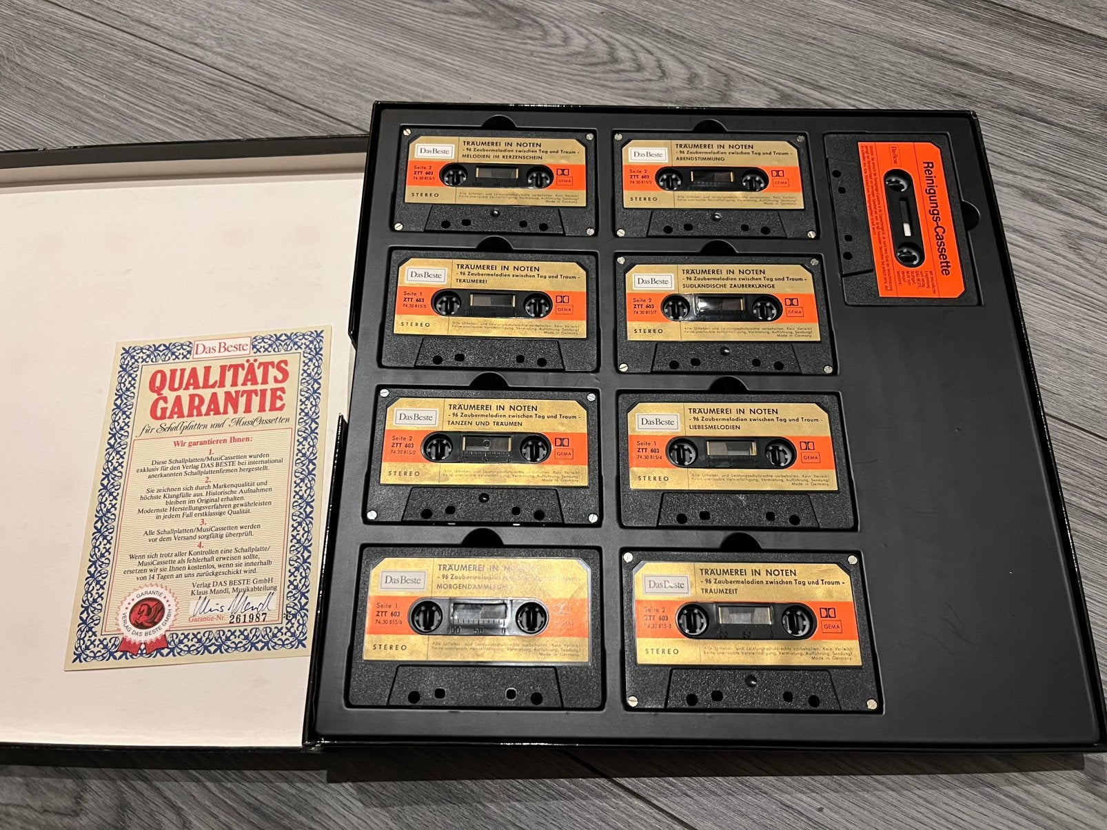 Traumerei in Noten - 96 muziekstukken - 8 x cassette, Cd's en Dvd's, Ophalen, Gebruikt, 2 t/m 25 bandjes, Klassiek