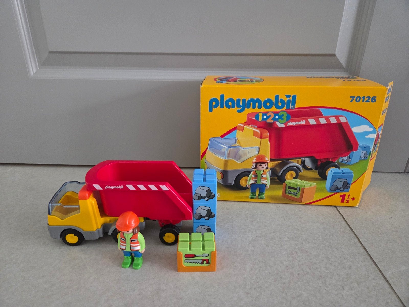 Playmobil 1.2.3 Kiepwagen - Zo goed als nieuw, Ophalen, Complete set, Voertuig, 1.2.3
