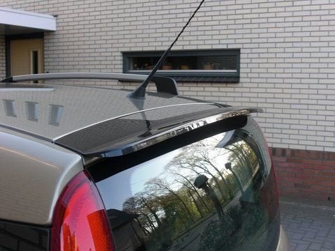 Fiat Panda dakspoiler zwart & zijwindschermen donker pasvorm, Auto diversen, Tuning en Styling, Ophalen of Verzenden