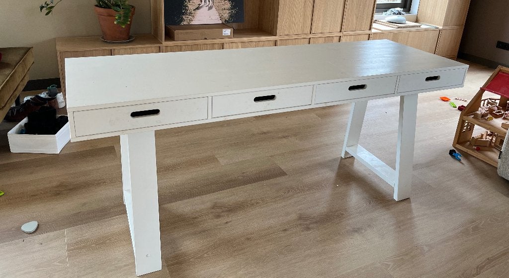 Bureau/sidetable vtwonen, Huis en Inrichting, Bureaus, Ophalen, Overige typen, Hout, Zo goed als nieuw