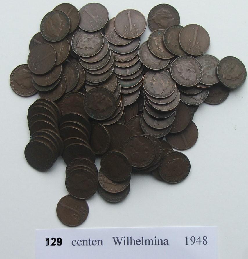 centen, Postzegels en Munten, Munten | Nederland, Ophalen of Verzenden, Koningin Wilhelmina, 1 cent, Losse munt
