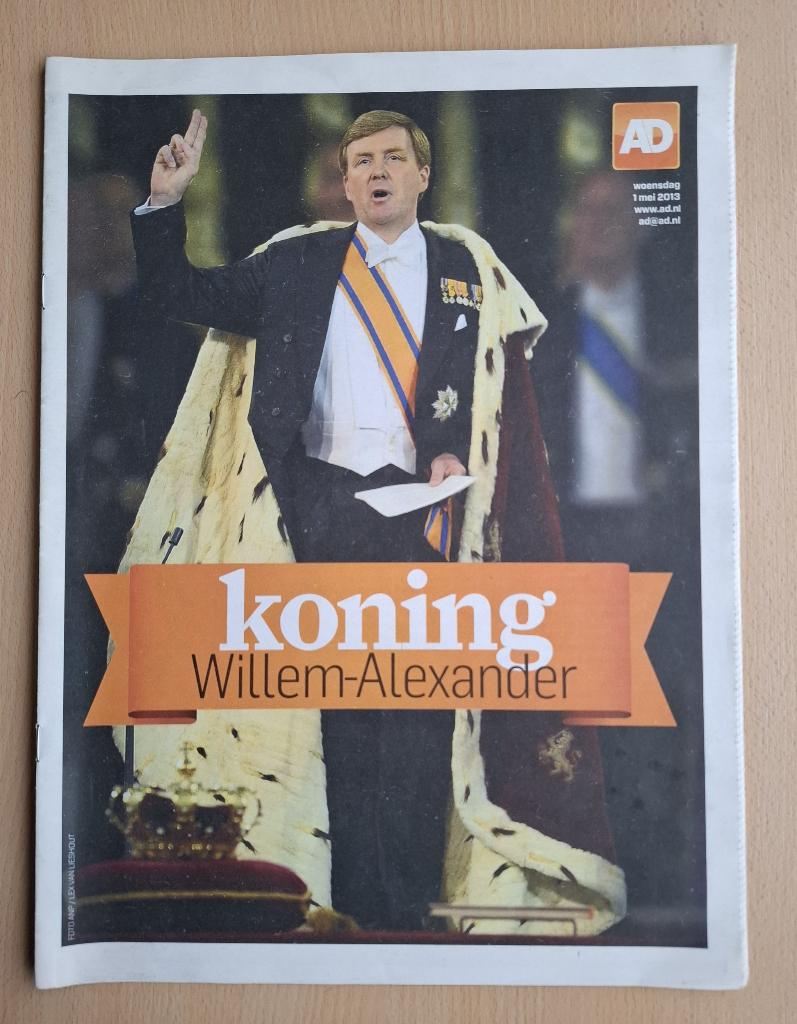 Kroning Koning Willem Alexander 2013, Verzenden, Nederland, Tijdschrift of Boek
