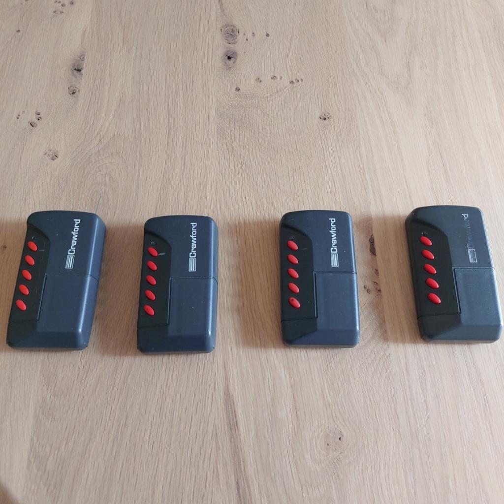 Crawford handzenders garagepoort opener (4 stuks), Ophalen of Verzenden