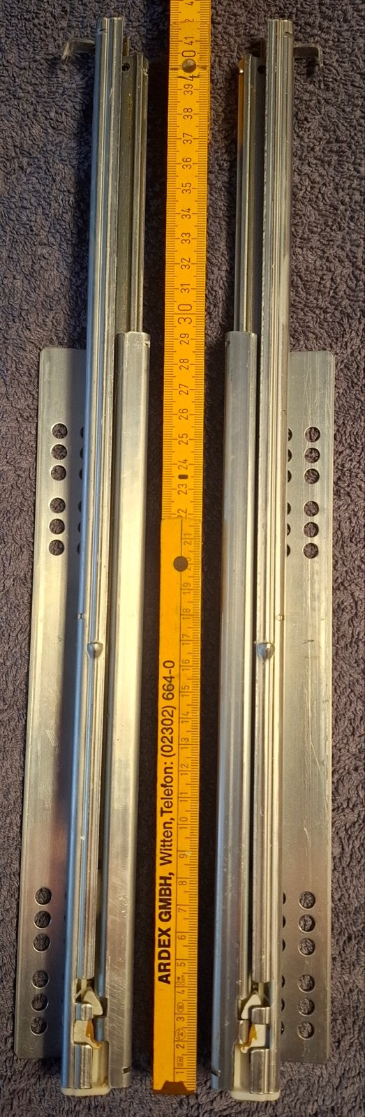 Hettich ladegeleiders rails - Set van 2, Ophalen of Verzenden, Gebruikt