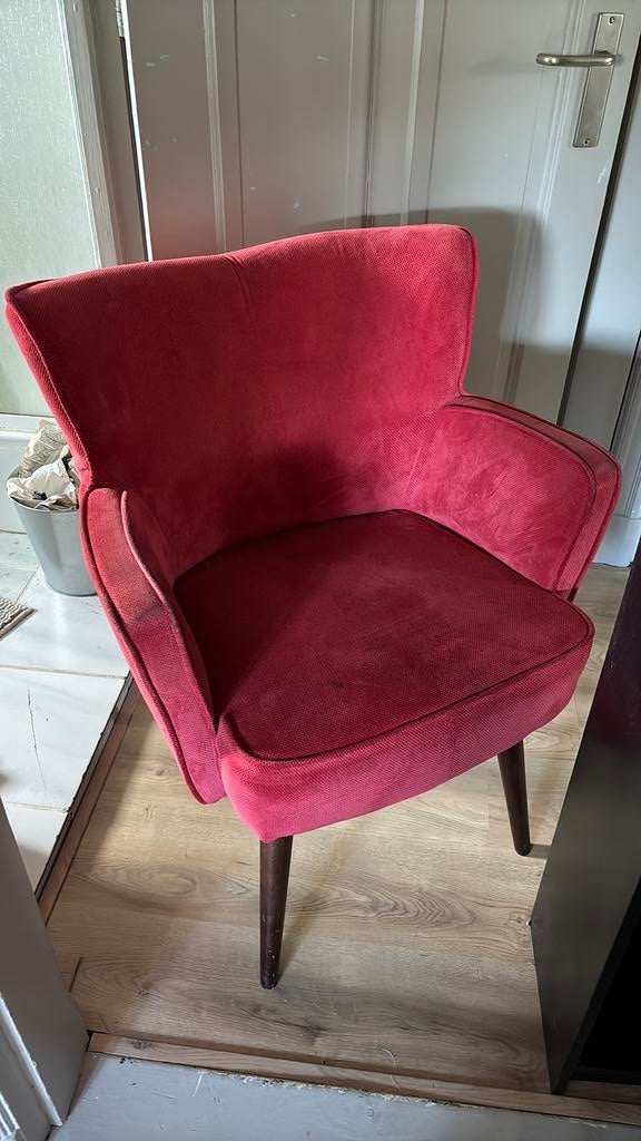 Rode fauteuil gratis afhalen, Huis en Inrichting, Ophalen, Gebruikt, Rood, Eén
