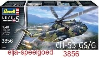 Revell CH 53 GSG 1:48 modelbouw 3856 helikopter (1966), Nieuw, Ophalen of Verzenden, Groter dan 1:72, Revell