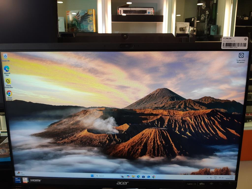 Acer aspire c24 1750 met acer keyboard en battletron muis, Ophalen, 2 tot 3 Ghz, Met monitor, Zo goed als nieuw