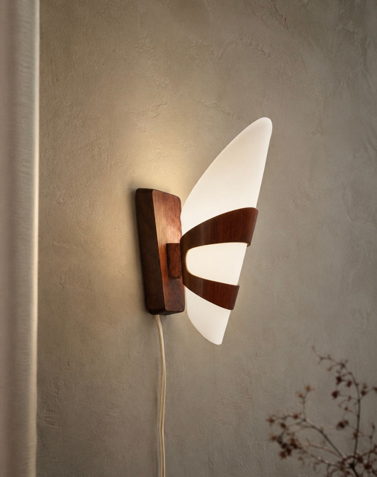 Vintage design wandlamp, Met snoer/stekker, Q, Ophalen of Verzenden, Q