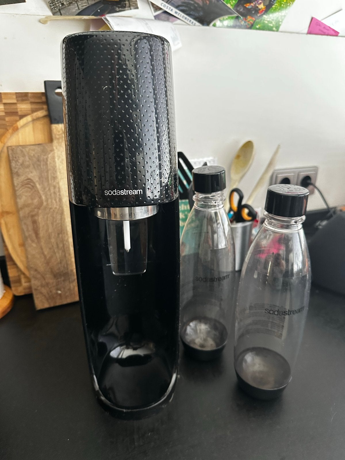 Sodastream met twee flessen, Witgoed en Apparatuur, Ophalen of Verzenden, Zo goed als nieuw
