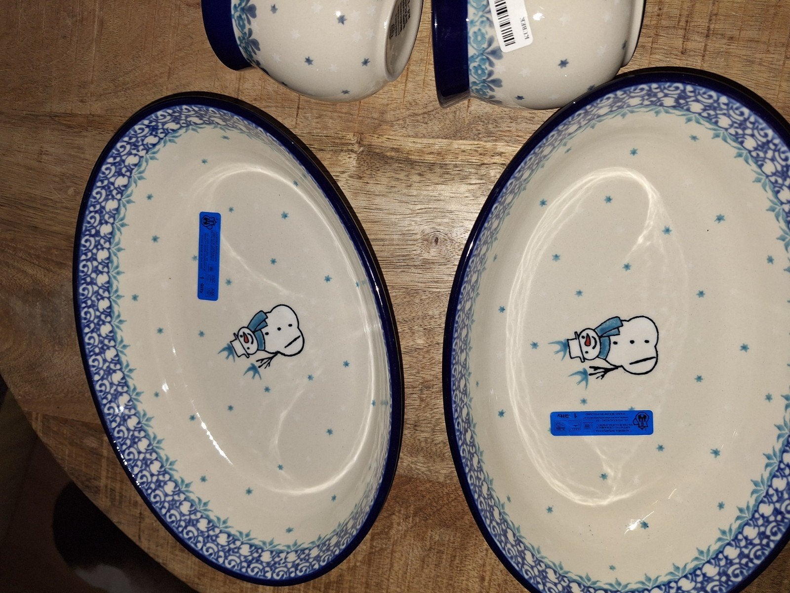 Ovale schalen Bunzlau Castle Pools keramiek-nieuw, Overige merken, Keramiek, Nieuw, Ophalen of Verzenden