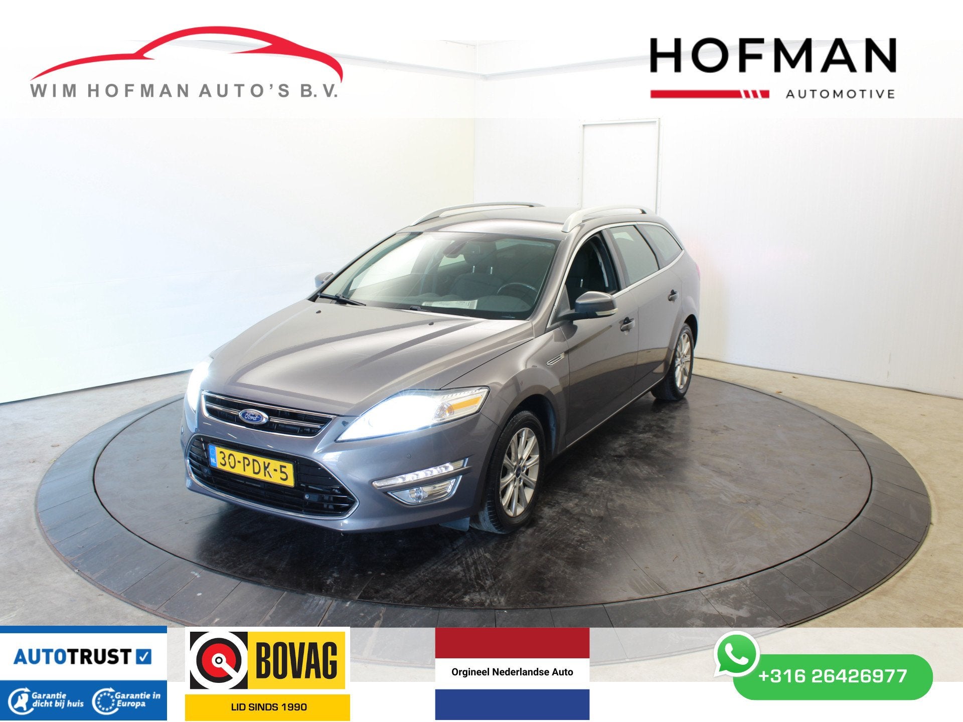 Ford Mondeo APK t/m 05-2027 161PK Titanium Dealer onderhoude, 15 km/l, Gebruikt, Zwart, 4 cilinders