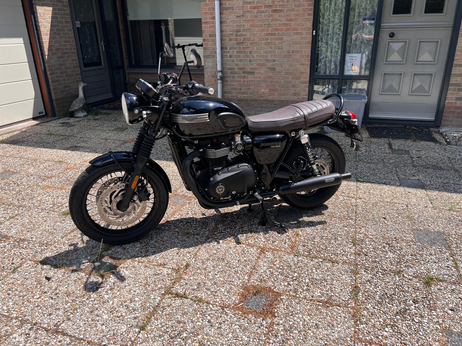 Triumph Bonneville T120 Black in uniek nette staat !, Motoren, Particulier, Naked bike