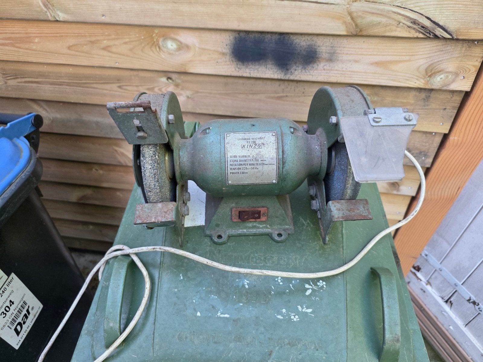 Slijpmachine., Doe-het-zelf en Verbouw, Gereedschap | Slijpmachines, Ophalen of Verzenden, Gebruikt, Minder dan 700 watt, Werkbankslijpmachine