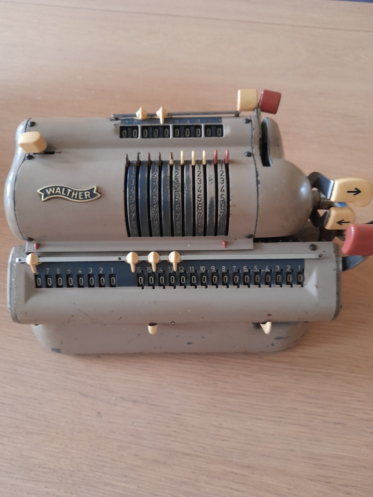 rekenmachine Walther WSR 160 jaren 50, Ophalen
