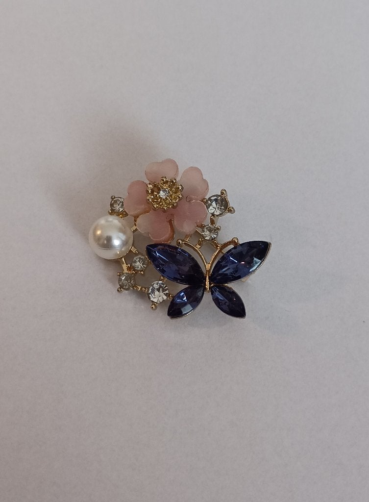 Bloem broche, Overige materialen, Overige kleuren, Minder dan 4 cm, Nieuw