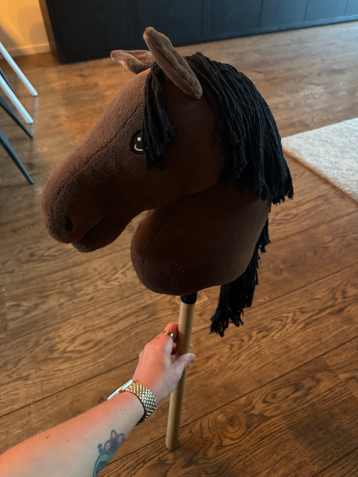 Hobbyhorse met accessoires - Bruin stokpaard, Ophalen of Verzenden, Zo goed als nieuw, Jongen of Meisje