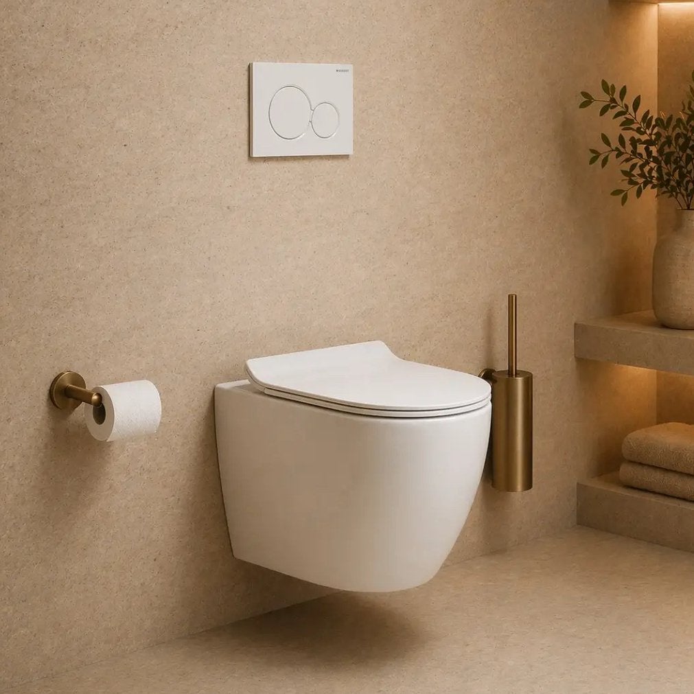 NIEUW IN DOOS randloos toilet softclose Sanigoods Flux, Ophalen, Nieuw