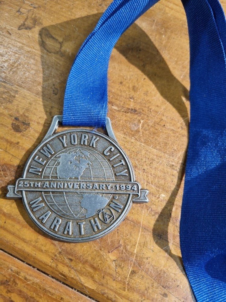 finishermedaille van new york 1994 origineel, Ophalen of Verzenden