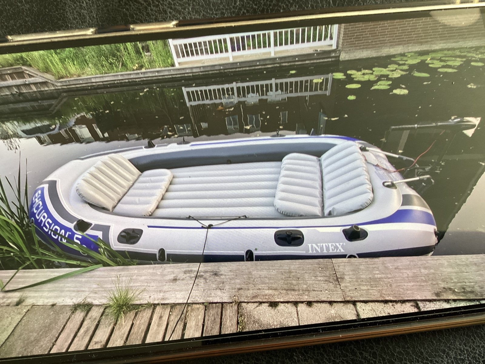 Intex Excursion 5 opblaasboot met elektrische motor set Comp, Ophalen, Opblaasbaar, Drie personen of meer, Overige typen