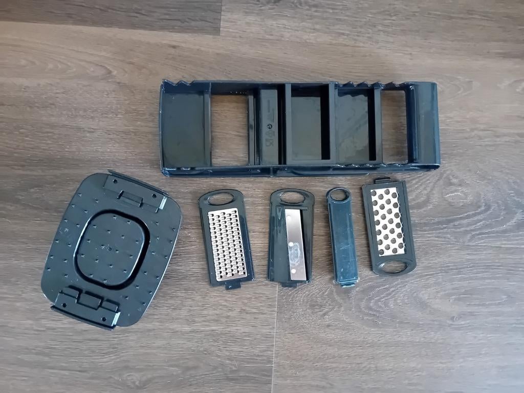 rasp, keukenrasp, groente en fruit rasp met toebehoren, Ophalen of Verzenden