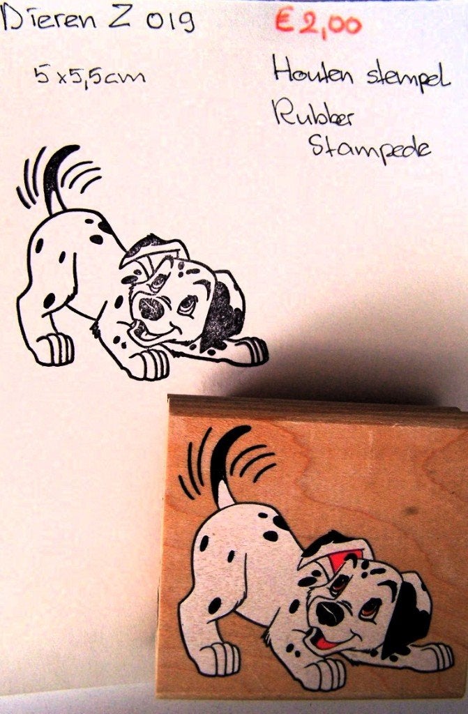 Dieren Z 019 Houten stempel, Hobby en Vrije tijd, Stempelen, Ophalen of Verzenden, Gebruikt, Houten stempel