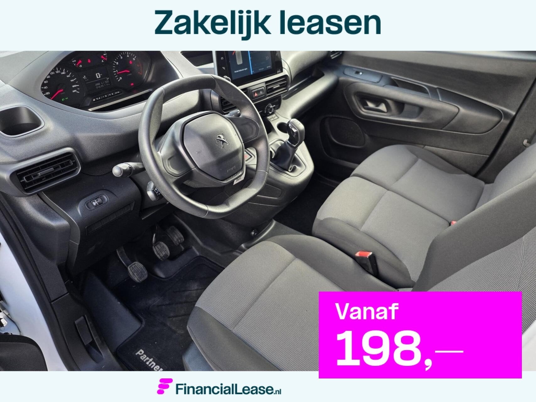Peugeot Partner bestel 1.5 BlueHDI 46.000 km, Voorwielaandrijving, Euro 6, 4 cilinders, Start-stop-systeem
