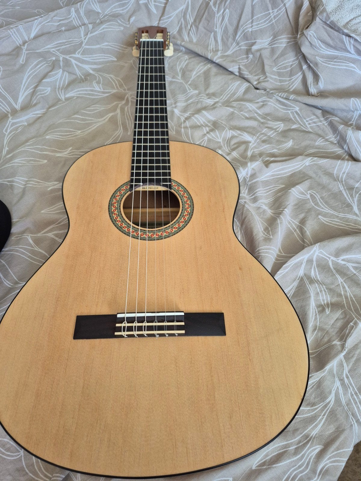 Yamaha C40M akoestische gitaar (z.g.a.n.) met hoes en haak, Ophalen, Zo goed als nieuw, Klassieke of Spaanse gitaar, Met koffer
