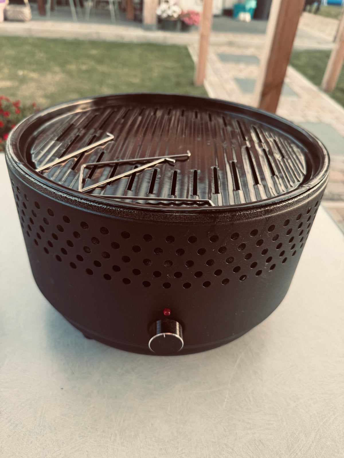 SUMM Easy-Go Draagbare BBQ - Zwart, Ophalen of Verzenden, Zo goed als nieuw