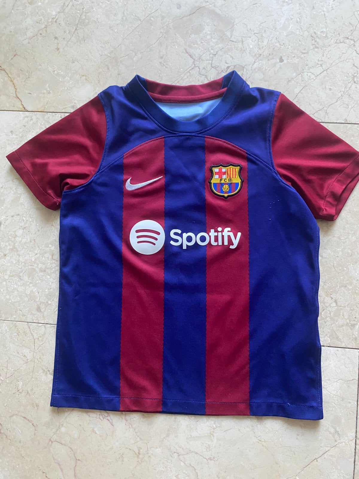 Officieel Barcelona shirt maat 110-116, Maat XS of kleiner, Ophalen of Verzenden, Zo goed als nieuw, Shirt