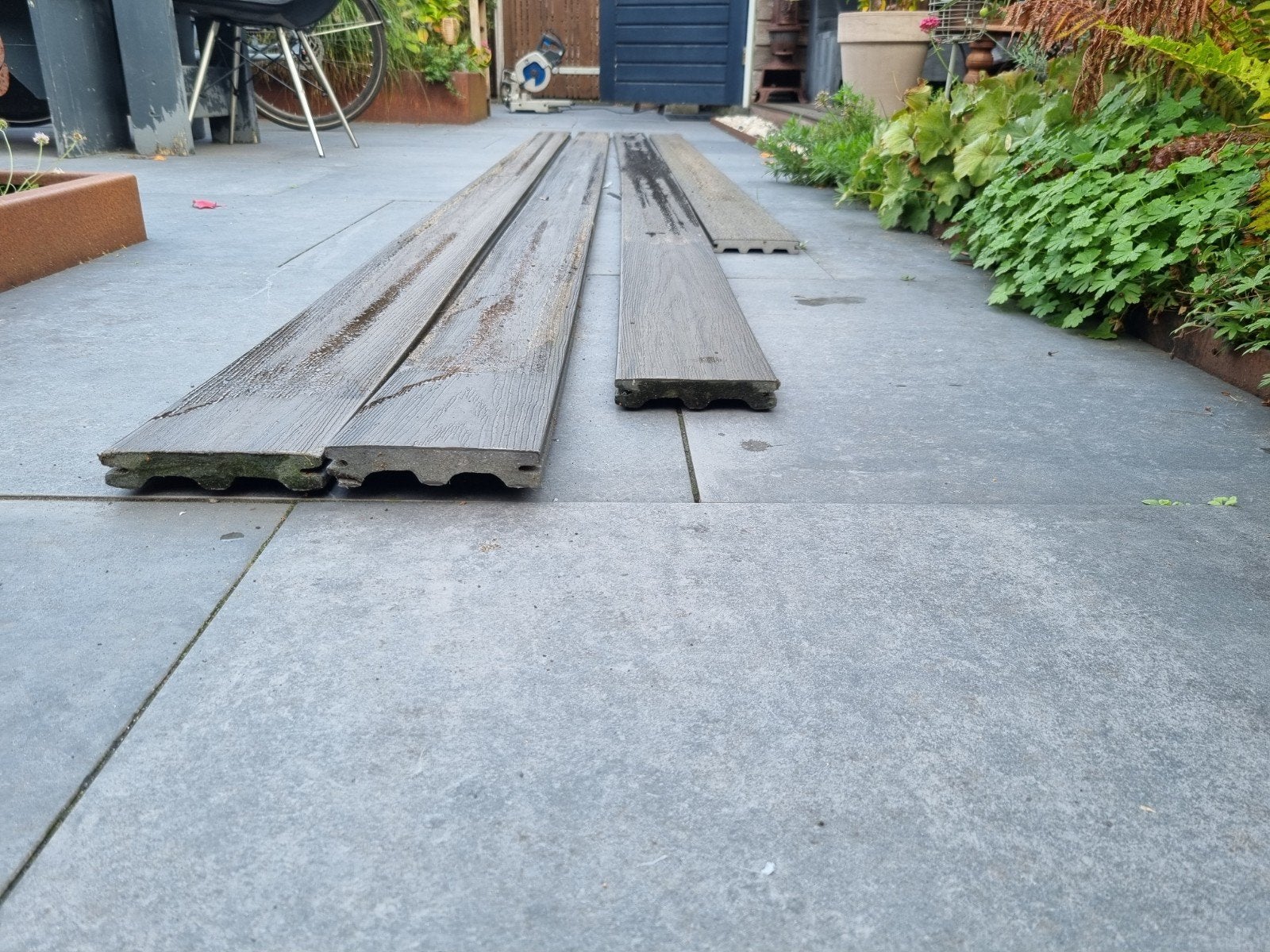 Composiet vlonderplanken diverse lengtes, Tuin en Terras, Ophalen of Verzenden, Gebruikt, Composiet