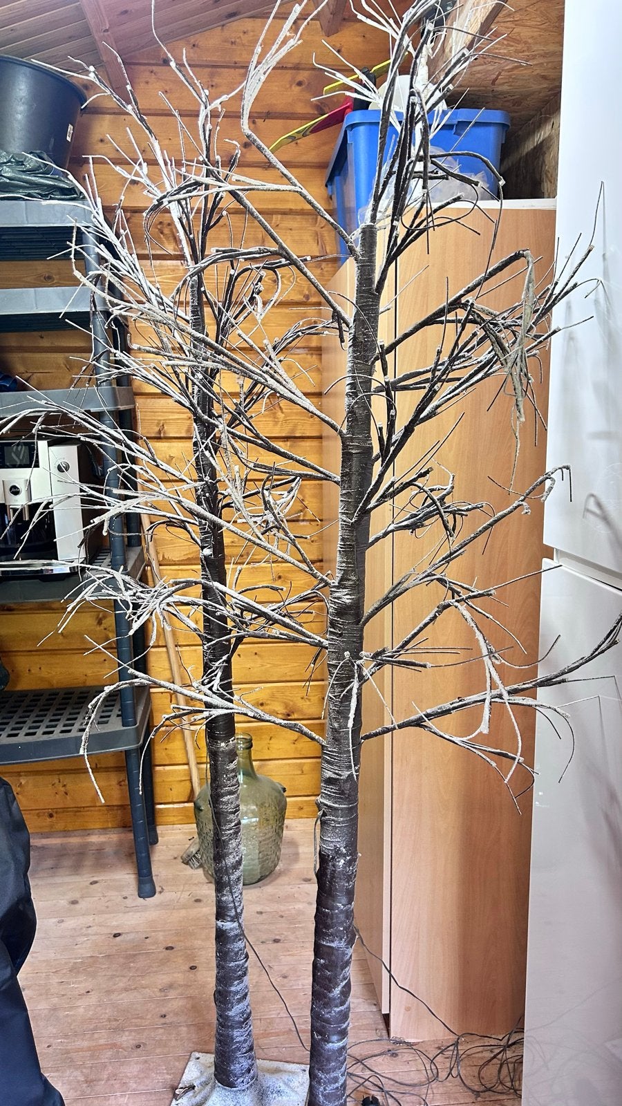 Sfeervolle boompjes met lichtjes voor tuin of interieur, Ophalen, Gebruikt