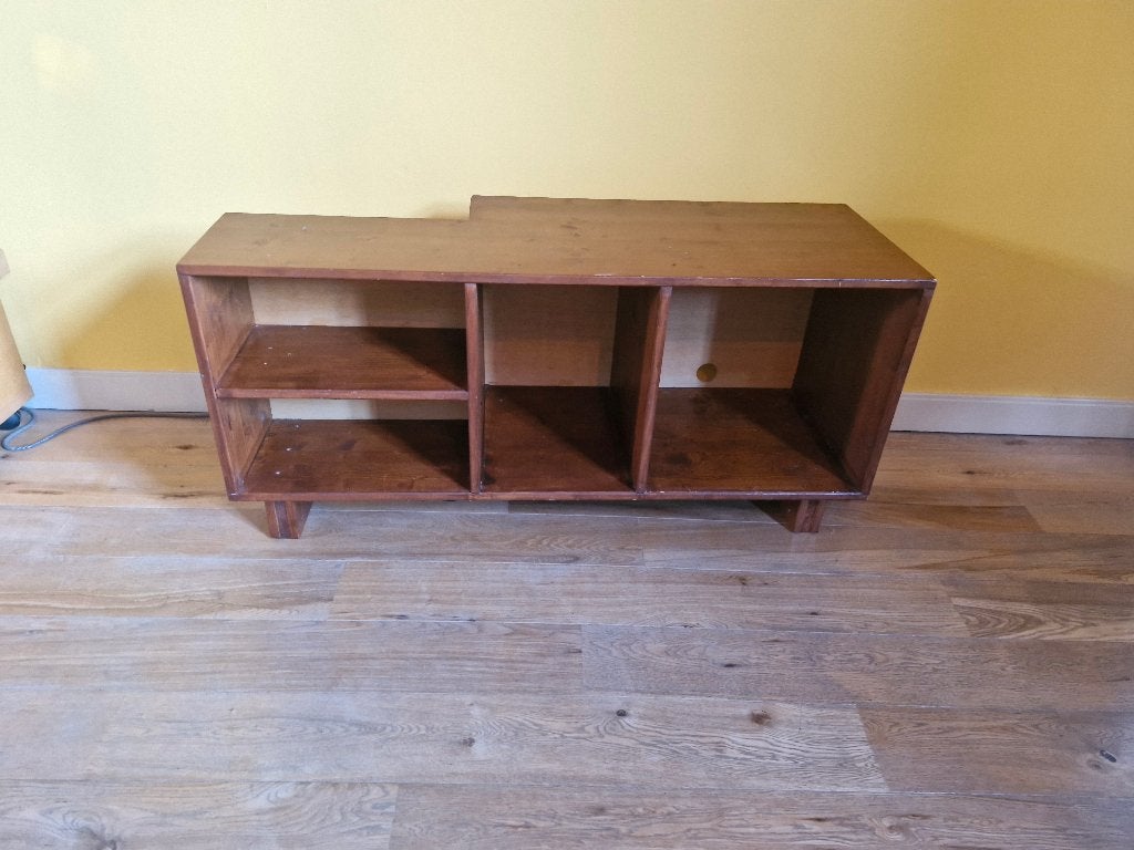 TV meubel hout, Huis en Inrichting, Kasten | Televisiemeubels, Ophalen, Gebruikt, 100 tot 150 cm, Hout