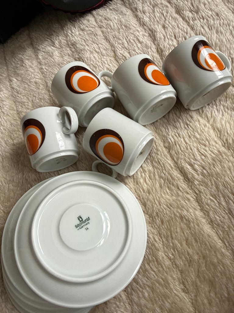 Vintage Schönwald Germany espresso set - 70s Space Age, Antiek en Kunst, Ophalen of Verzenden