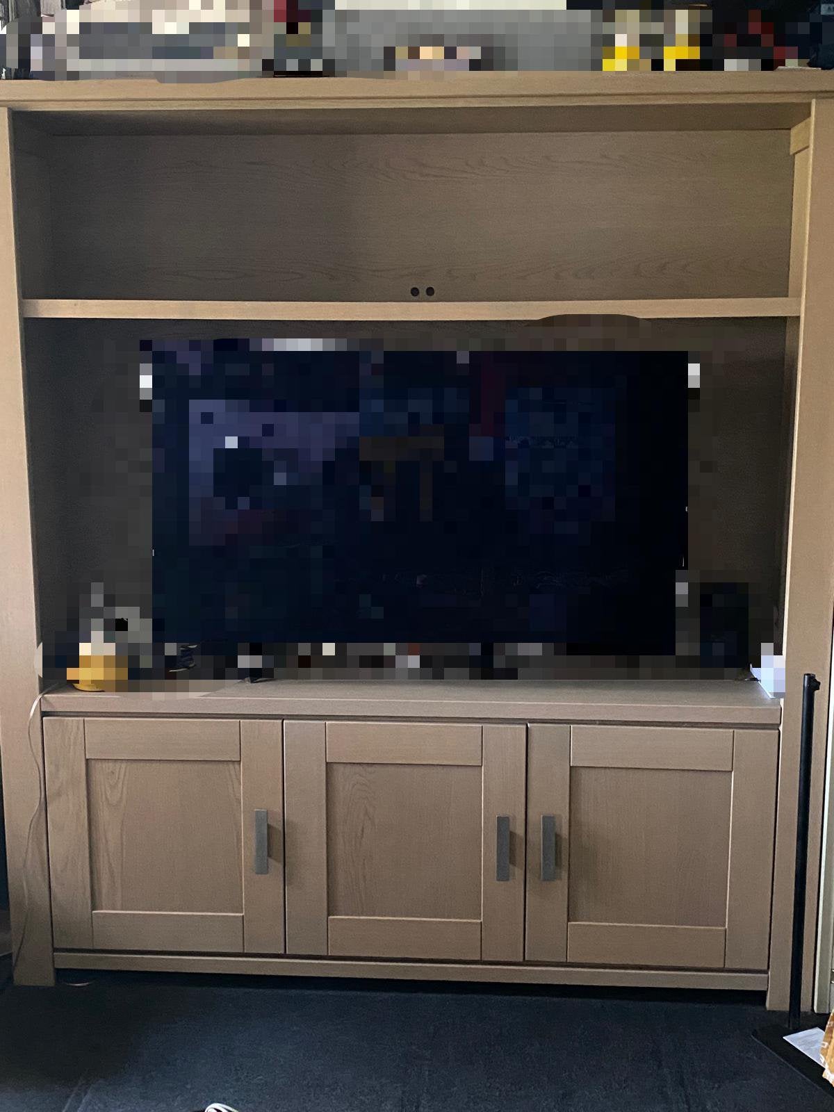 Dressoir/tv-kast eiken, Ophalen, Eikenhout, 200 cm of meer, Minder dan 100 cm