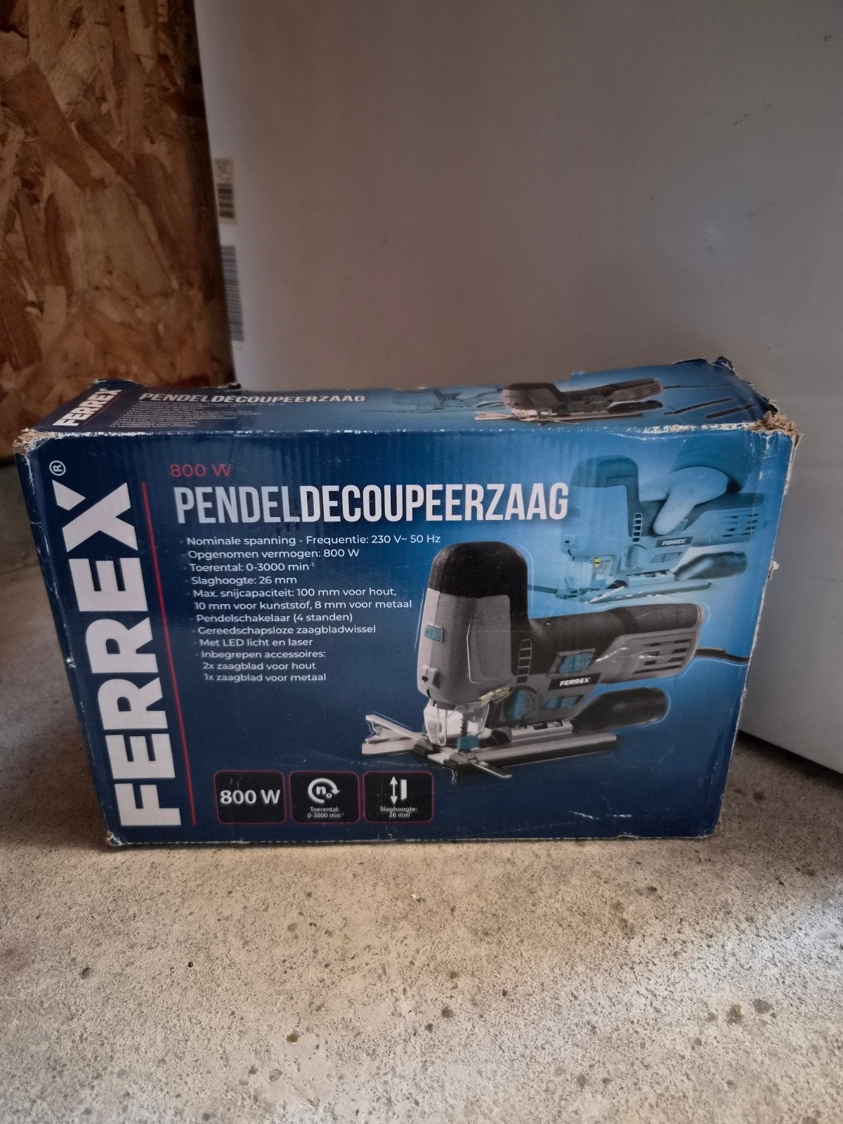 Ferrex Pendeldecopagezaag 800W - Nieuw in doos, Ferrex, Nieuw, 600 tot 1200 watt, Ophalen of Verzenden