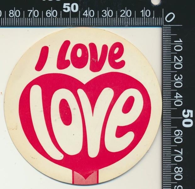 Sticker: Ola - I love Love, Ophalen of Verzenden, Zo goed als nieuw, Bedrijf of Vereniging