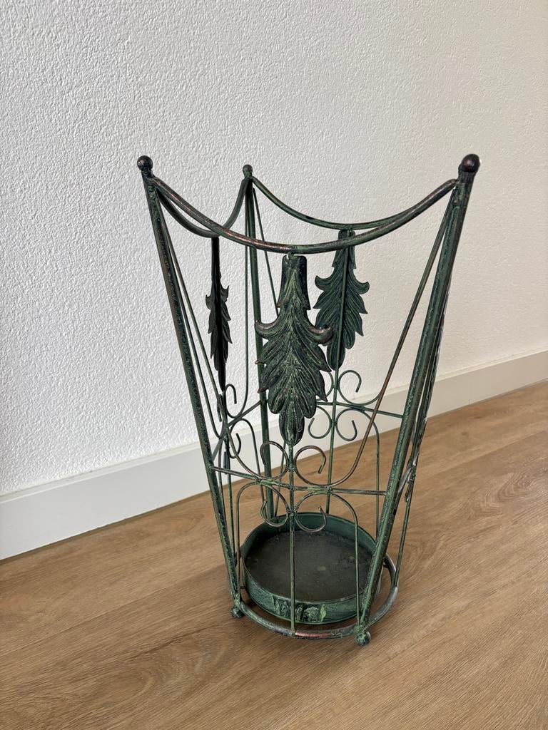 Paraplubak gietijzer vintage groen, Ophalen, Zo goed als nieuw, Metaal