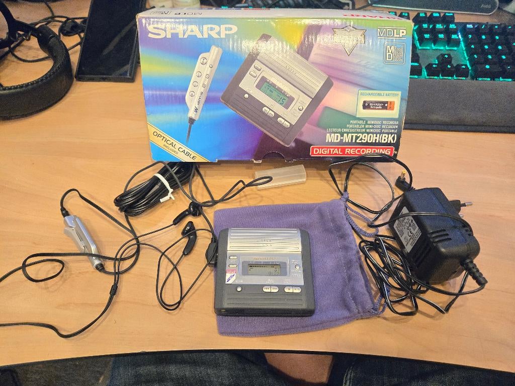 4X MD minidisc spelers, Sharp 290H, Sony MZ-410 - R500 - E33, Ophalen, Minidisc-speler