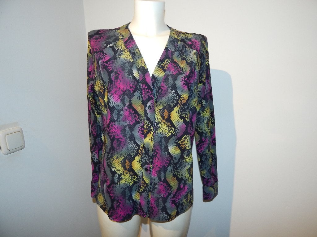 Studio Anneloes travel stof blouse print felle kleuren M