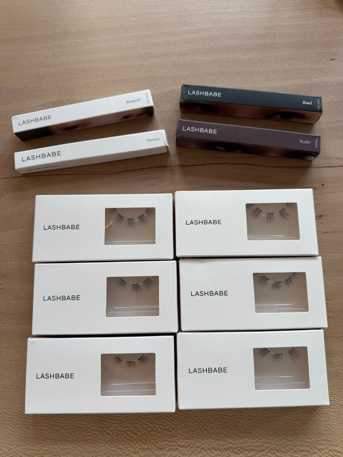 Lashbabe set, Verzenden, Zo goed als nieuw, Zwart, Handen en Nagels