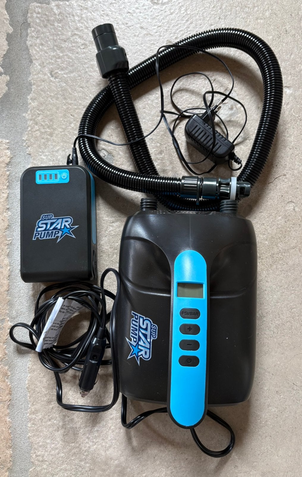 Star pump electrische pomp en powerbank voor SUP Board, Ophalen of Verzenden, Zo goed als nieuw, SUP-accessoire