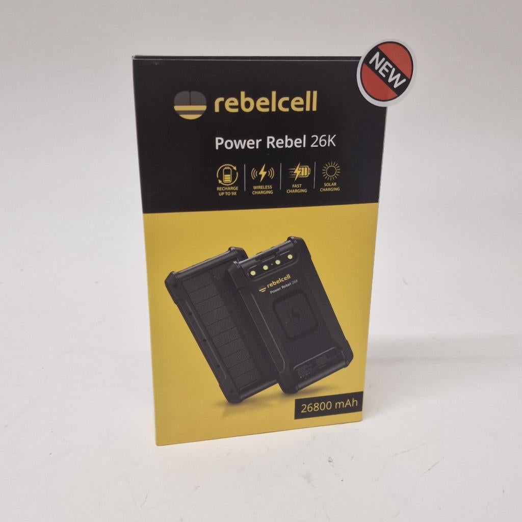 Rebelcell Power Rebel 26K Powerbank 26800mAh 99Wh | Nieuw, Telecommunicatie, Mobiele telefoons | Batterijen en Accu's, Flex Ltd.